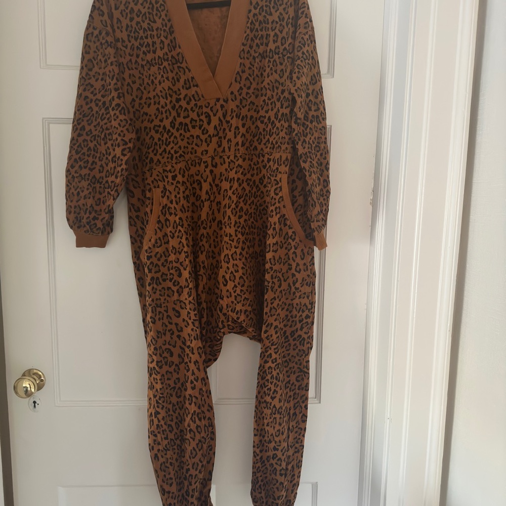 Free People Leopard Print Onesie